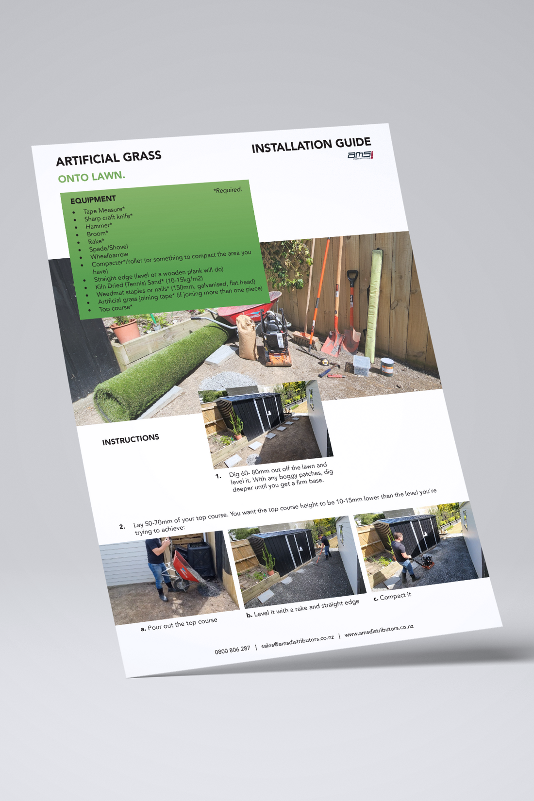 Artificial Grass Installation Guide