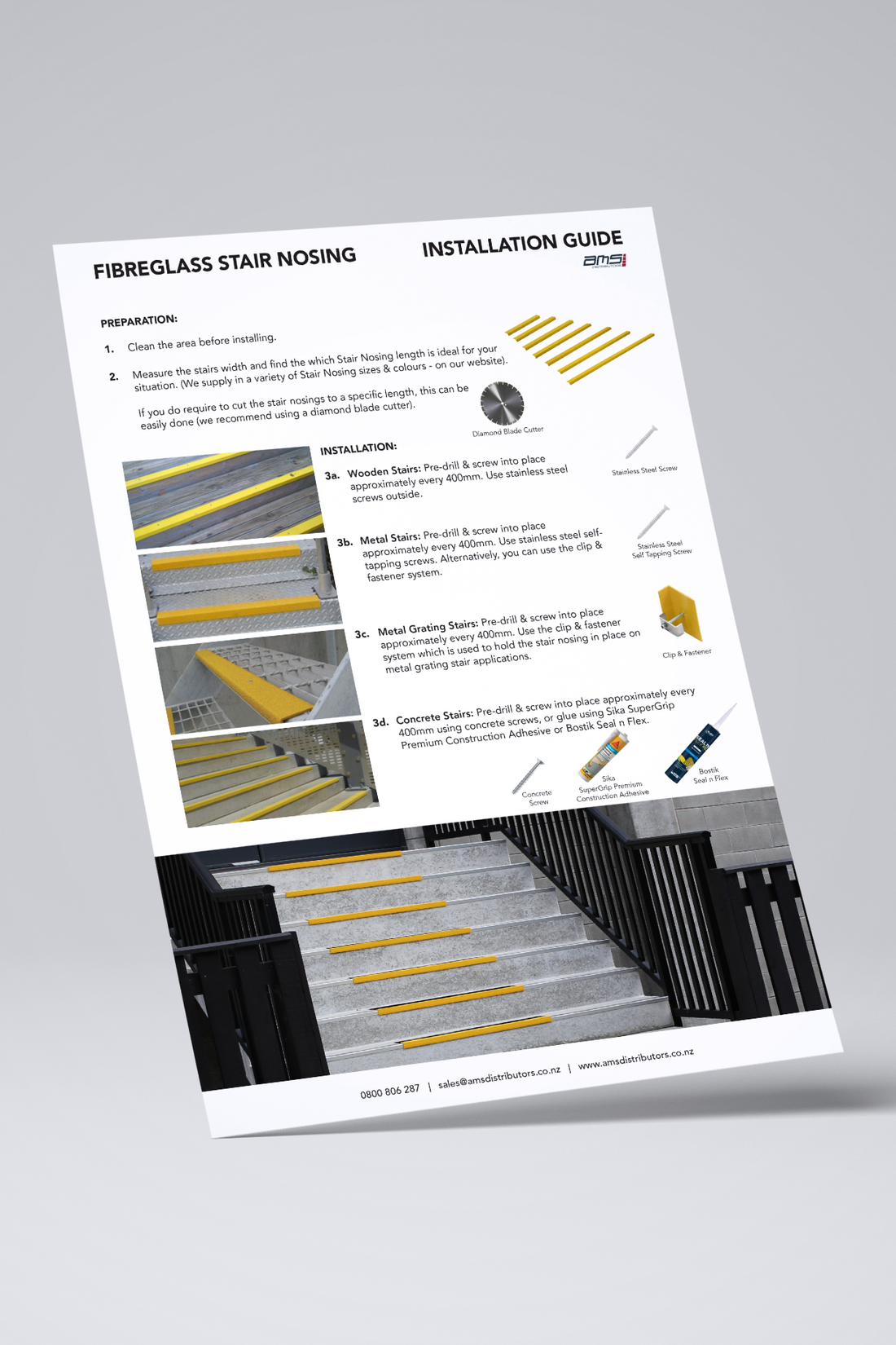 Fibreglass Stair Nosing