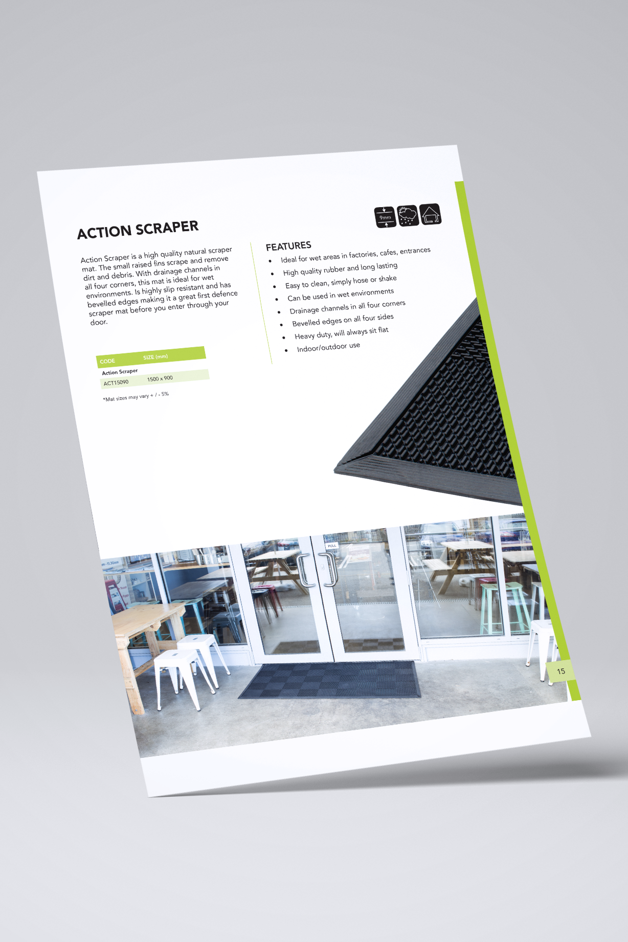 Action Scraper Mat Product Page