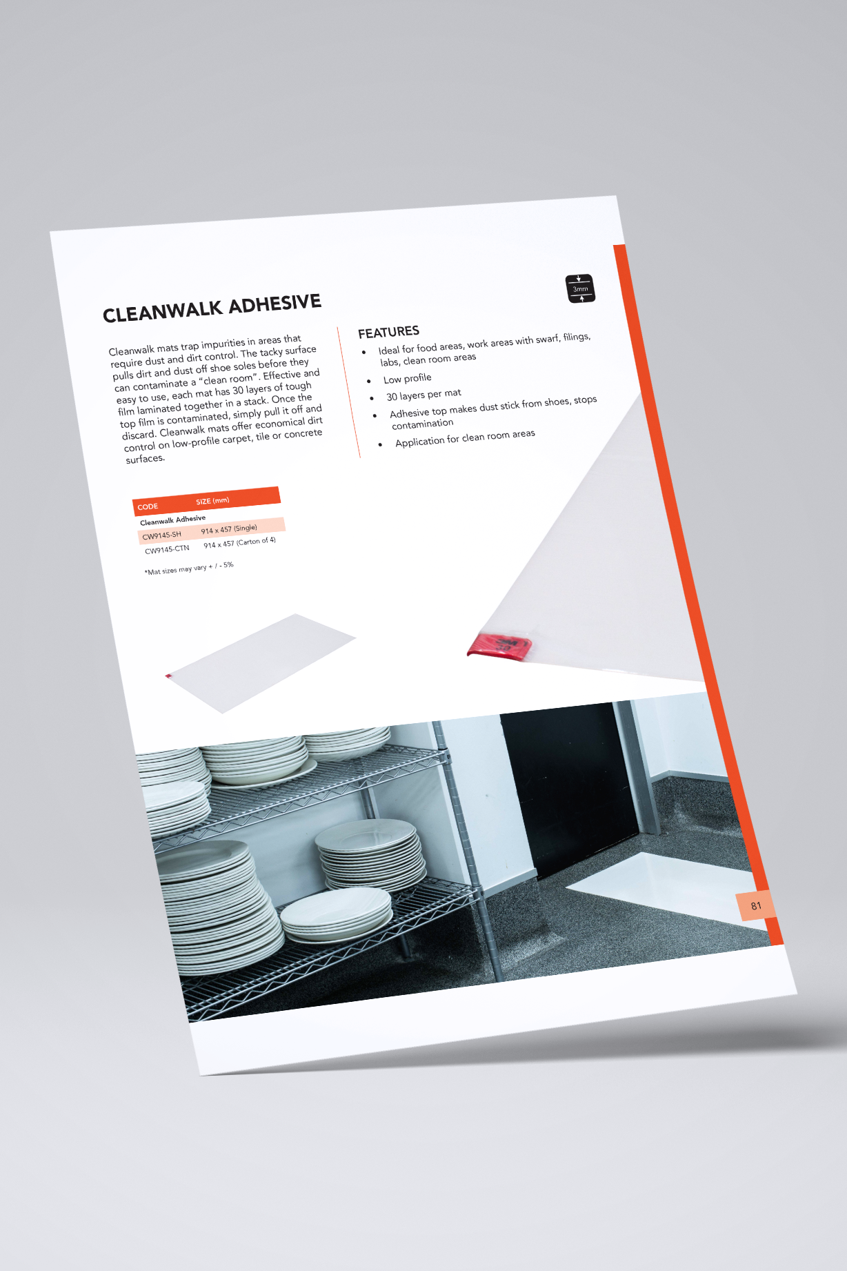 Cleanwalk Adhesive Mat