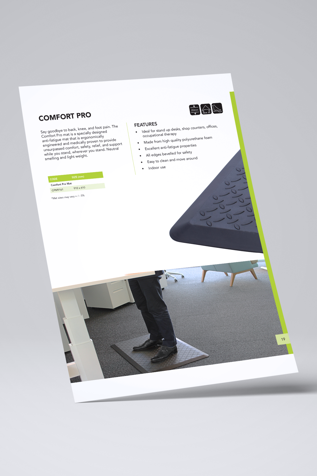 Comfort Pro Mat Product Page