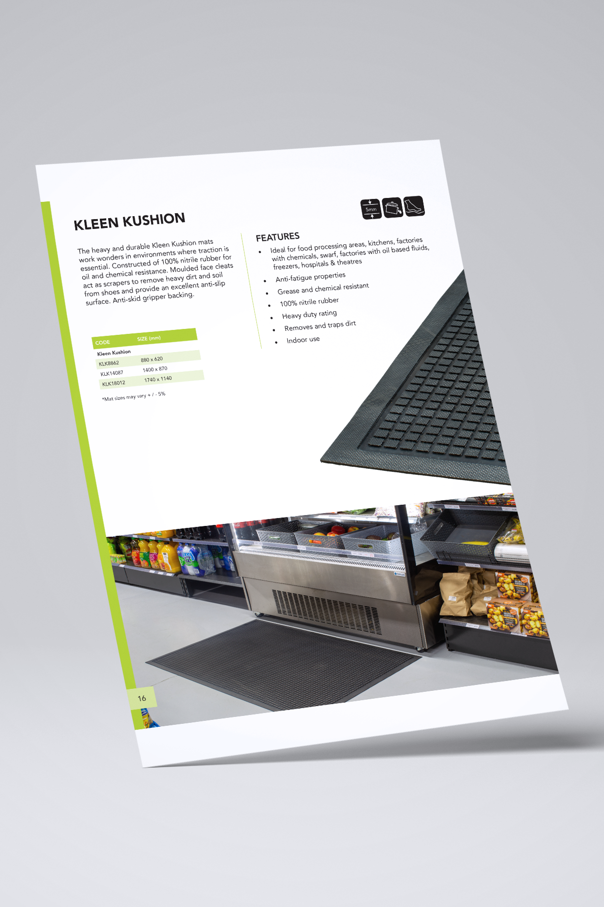 Kleen Kushion Mat Product Page
