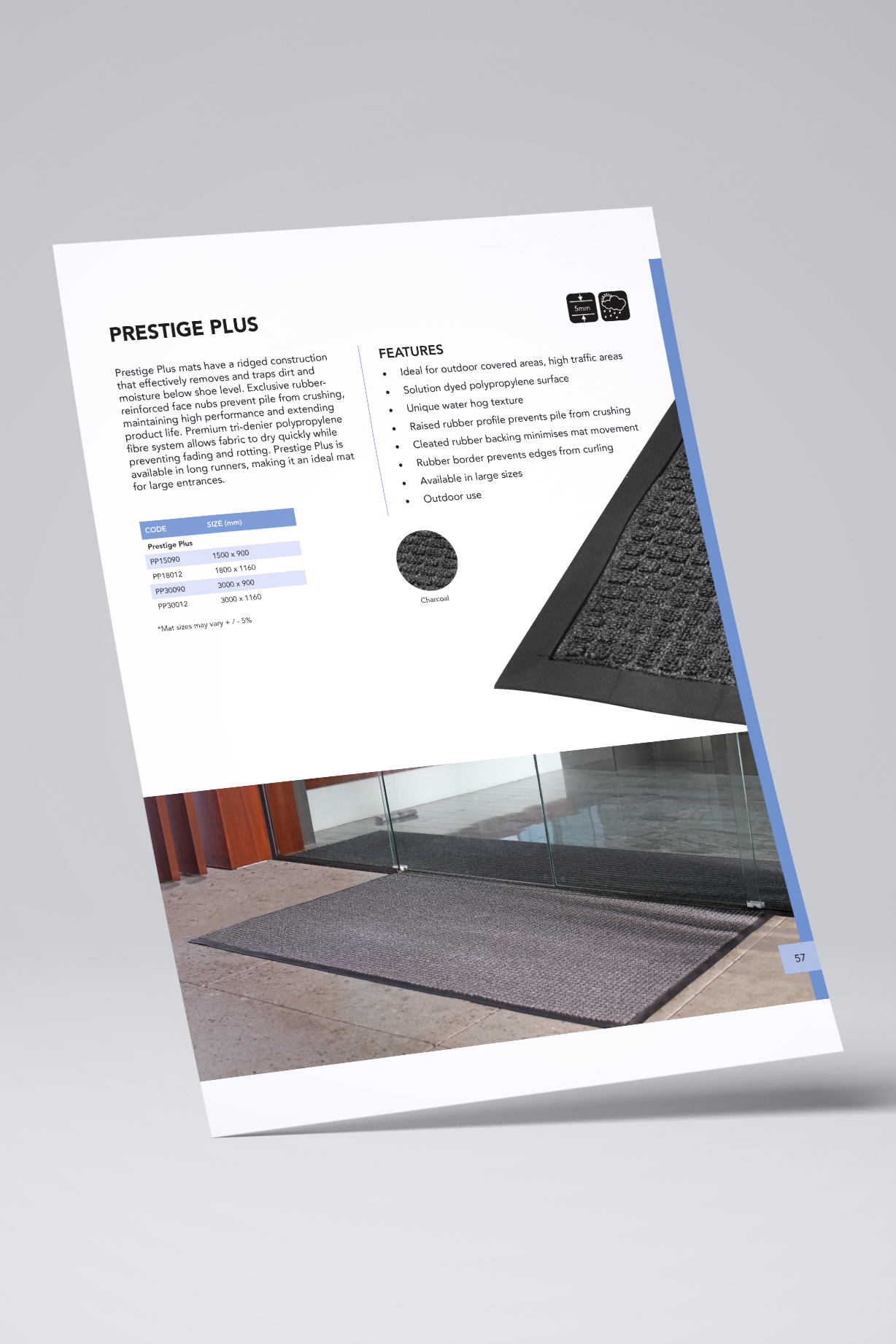 Prestige Plus Mat Product Page