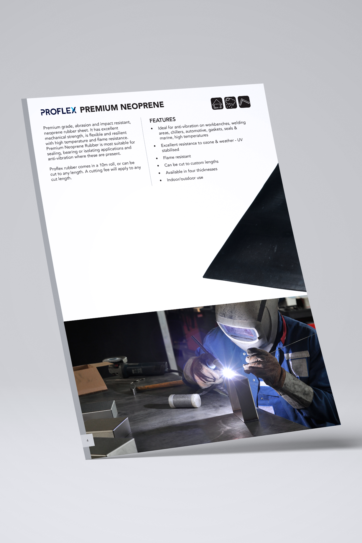 Proflex Premium Neoprene Rubber Product Page