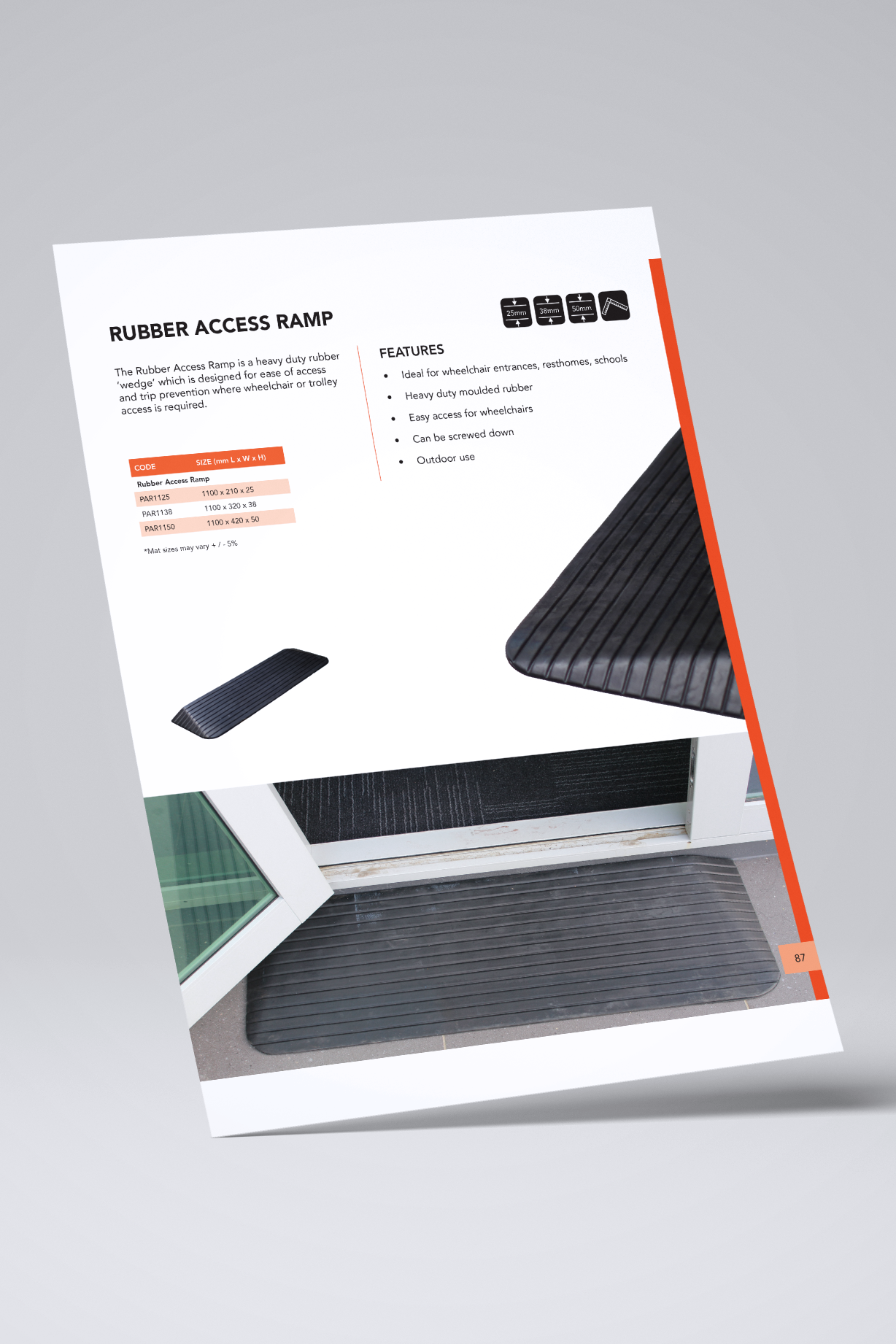 Rubber Access Mat