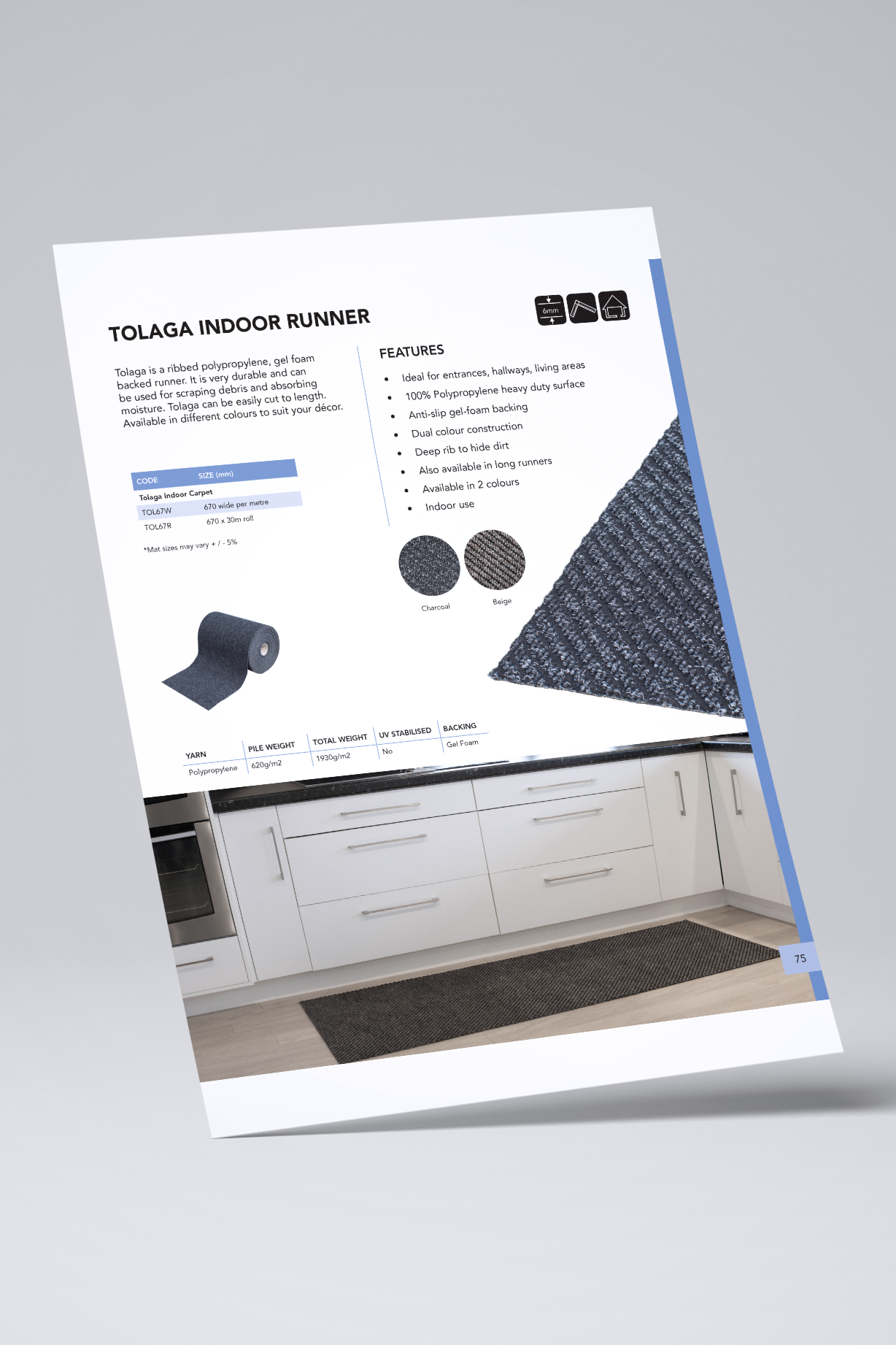 Tolaga Indoor Runner Product Page