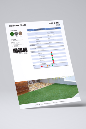 Artificial Grass Spec Sheet