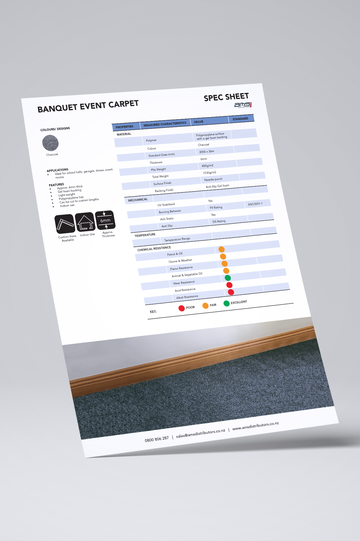 Banquet Event Carpet Spec Sheet – AMS Distributors
