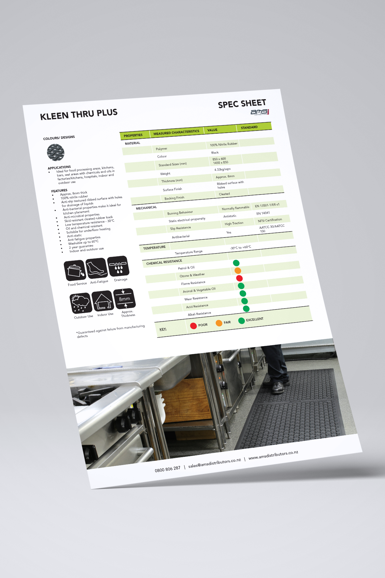 Kleen Thru Plus Mat Spec Sheet