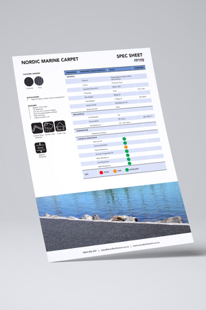 Nordic Marine Carpet Spec Sheet