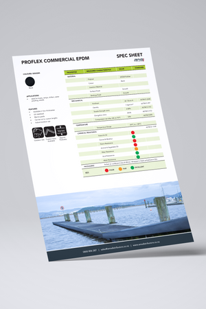 Proflex Commercial EPDM Rubber Spec Sheet