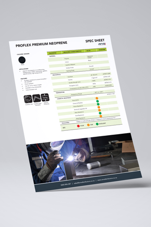 Proflex Premium Neoprene Rubber Spec Sheet