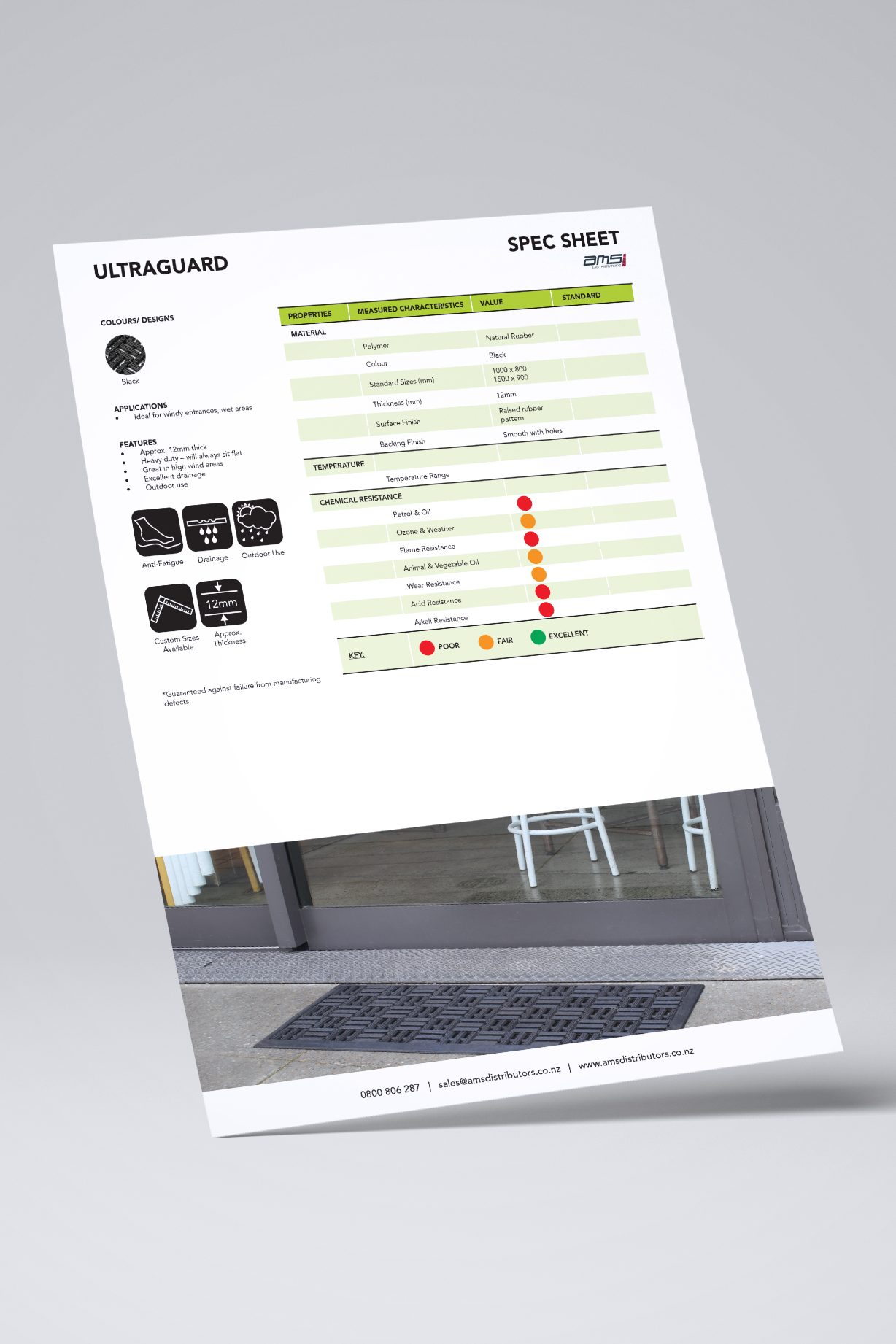 Ultraguard Mat Spec Sheet